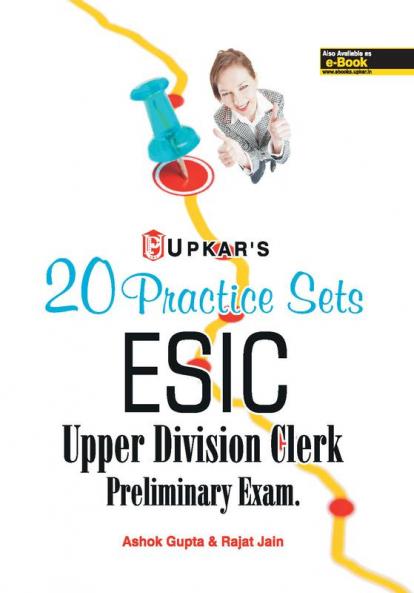 20 Practice Sets ESIC Upper Division Clerk Preliminary Exam