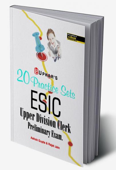 20 Practice Sets ESIC Upper Division Clerk Preliminary Exam