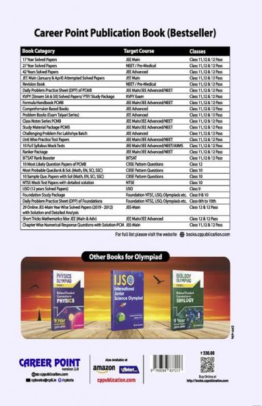 NSEC (National Standard Examination in Chemistry)