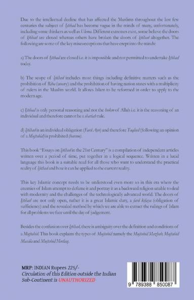 Essays on Ijtihad in the 21st century