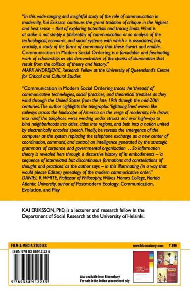 Communication in Modern Social Ordering: History and Philosophy