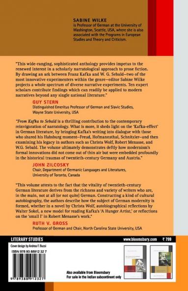 From Kafka to Sebald: Modernism and Narrative Form