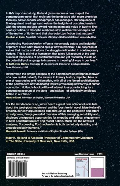 Succeeding Postmodernism: Language and Humanism in Contemporary American Literature
