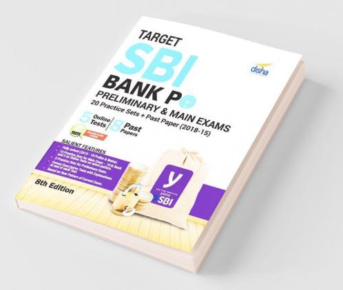 Target SBI Bank PO Preliminary & Main Exam - 20 Practice Sets + Past Papers (2018-15) - English 8th Edition