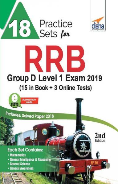 18 Practice Sets for RRB Group D Level 1 Exam 2019 with 3 Online Tests 2nd Edition