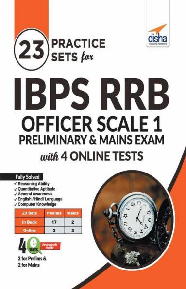 23 Practice Sets for IBPS RRB Officer Scale 1 Preliminary & Mains Exam with 4 Online Tests 4th Edition