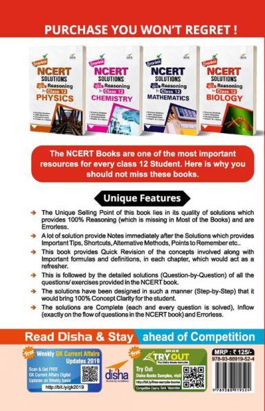 Errorless NCERT Solutions with with 100% Reasoning for Class 12 Biology