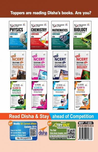 Chapter-wise NCERT + Exemplar + Past 12 Years Solutions for CBSE Class 12 Physics 6th Edition