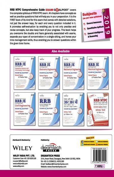 RRB NTPC Exam Goalpost Comprehensive Guide 1st Stage and 2nd Stage (CBT) 2019