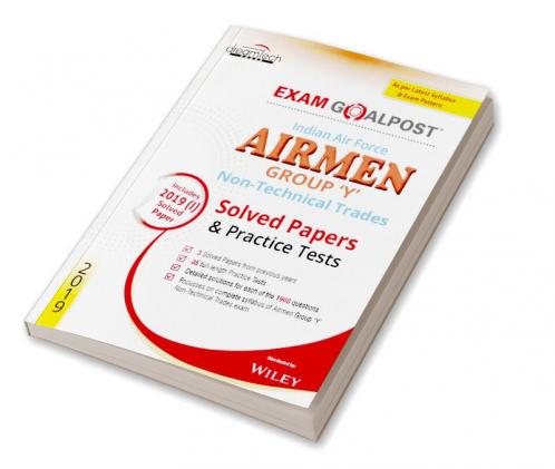 Indian Air Force Airmen Group Y Non-Technical Trades Exam Goalpost Solved Papers & Practice Tests 2