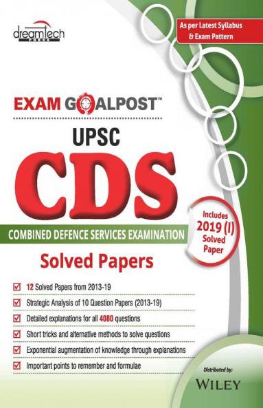 UPSC CDS (Combined Defence Services Examination) Exam Goalpost Solved Papers