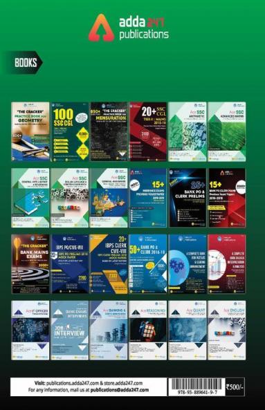 Arithmetic (Quant) Book for SSC CGL CHSL CPO and other Govt. Exams (English Printed Edition)