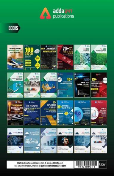 Arithmetic (Quant) Book for SSC CGL CHSL CPO and other Govt. Exams (Hindi Printed Edition)