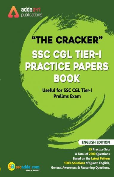 The Cracker SSC CGL Tier I Practice Papers Book ( In English Printed Edition)