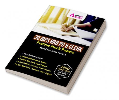 30 IBPS RRB PO & Clerk Prelims Mock Papers Practice Book English Medium