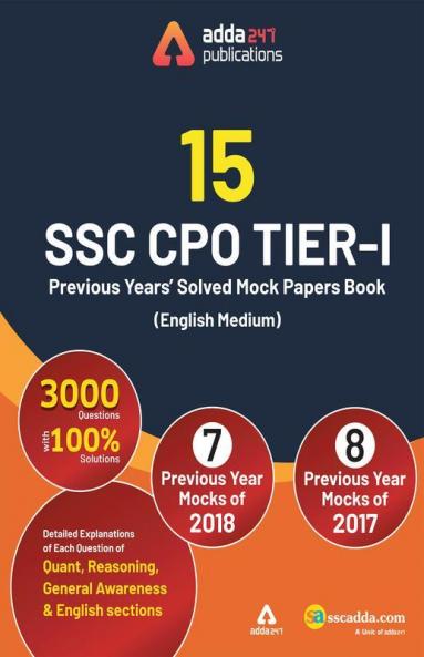 SSC CPO Previous Year Practice Book