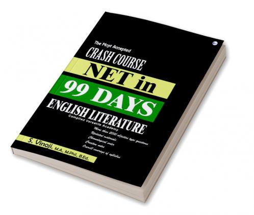 NET English Literature: Crash Course in 99 days English