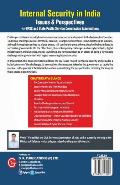 Internal Security in India - Issues & Perspectives - for UPSC and State Public Service Commission Examinations