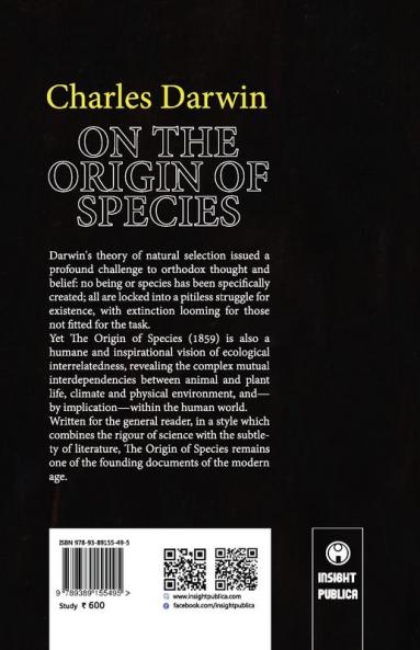 ON THE ORIGIN OF SPECIES. OR THE PRESERVATION OF FAVOURED RACES IN  THE STRUGGLE FOR LIFE.