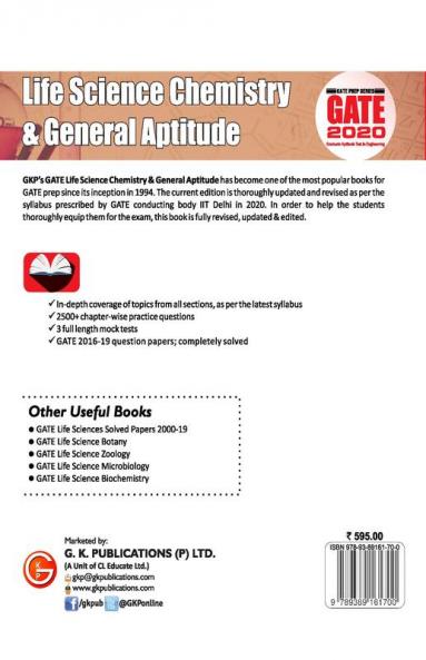 GATE 2020 - Guide - Life Science Chemistry & General Aptitude (Compulsory)