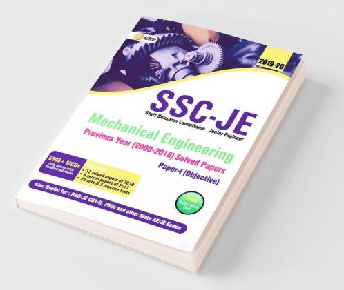 SSC JE Mechanical Engineering for Junior Engineers Previous Year Solved Papers (2008-18) 2018-19 for Paper I