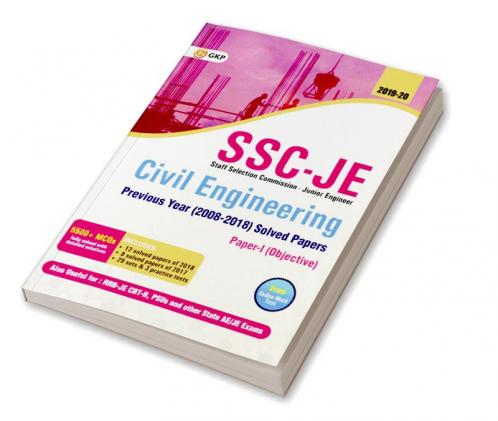 SSC JE Civil Engineering for Junior Engineers Previous Year's Solved Papers (2008-18) 2018-19 for Paper I