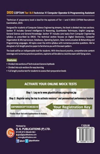 DRDO CEPTAM - Technician A Tier I & II (Computer Operator & Programming Assistant)