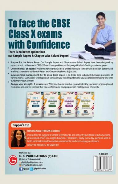 CBSE Class X 2020 - Mathematics Chapter and Topic-wise Solved Papers 2011-2019