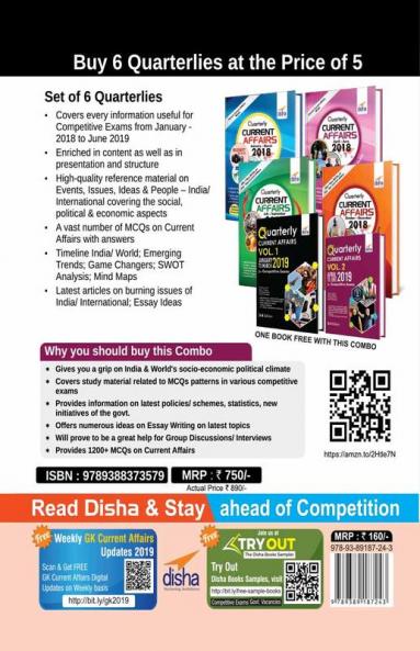 Quarterly Current Affairs Vol. 2 - April to June 2019 for Competitive Exams