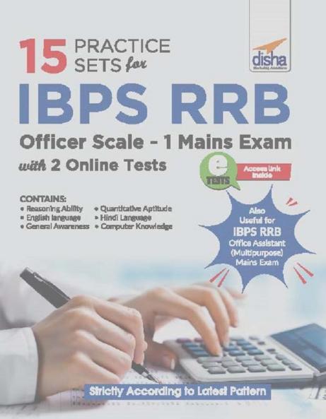 15 Practice Sets for IBPS RRB Officer Scale 1 Mains Exam with 2 Online Tests