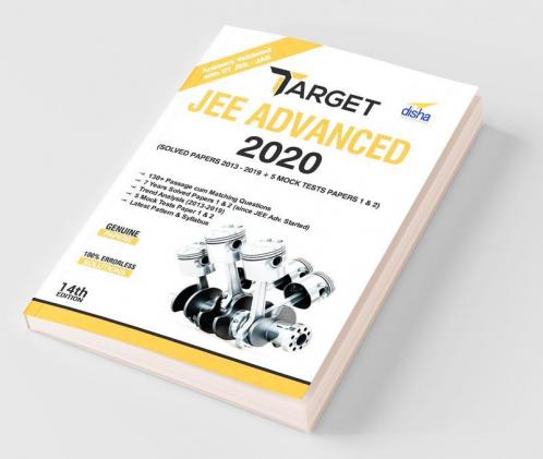 TARGET JEE Advanced 2020 (Solved Papers 2013 - 2019 + 5 Mock Tests Papers 1 & 2) 14th Edition
