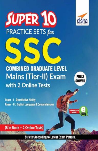 Super 10 Practice Sets for SSC CGL Mains (Tier II) Exam with 2 Online Sets