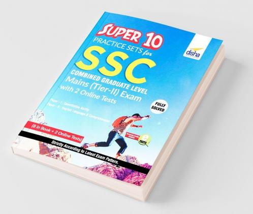 Super 10 Practice Sets for SSC CGL Mains (Tier II) Exam with 2 Online Sets
