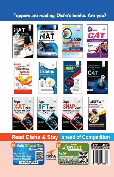 MAT 10 Year-wise Solved Papers (2019 - 10)