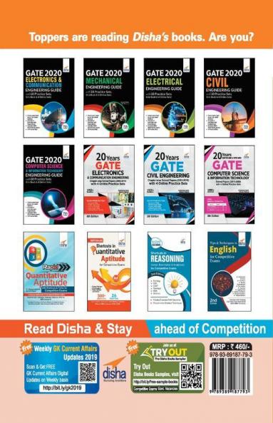 20 years Chapter-wise GATE Mechanical Engineering Solved Papers (2000 - 2019) with 4 Online Practice Sets
