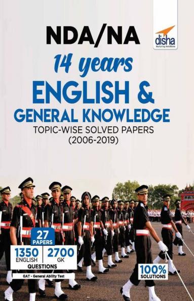 NDA/ NA 14 years English & General Knowledge Topic-wise Solved Papers (2006 - 2019)