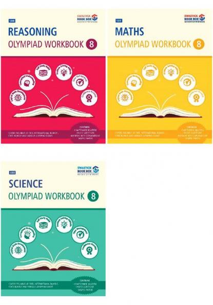 SBB Reasoning Maths and Science Olympiad Workbook Combo - Class 8