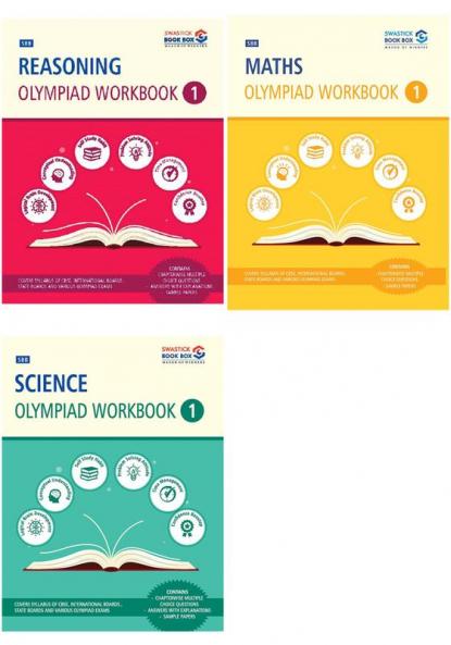 SBB Reasoning Maths and Science Olympiad Workbook Combo - Class 1