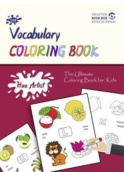 Hue Artist - Vocabulary Colouring Book