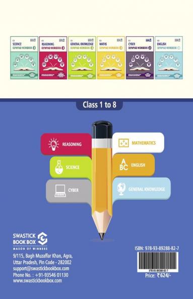 All in One Olympiad Workbook for Reasoning Maths & Science - Class 3