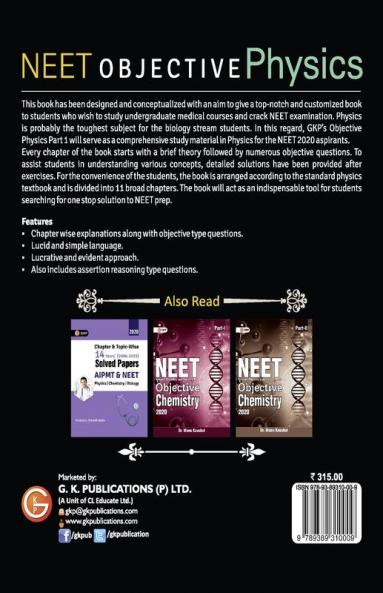 NEET 2020 : Objective Physics Part I