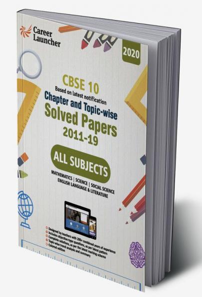 CBSE Class X 2020 - Chapter and Topic-wise Solved Papers 2011-2019 : Mathematics | Science | Social Science | English - Double Colour Matter