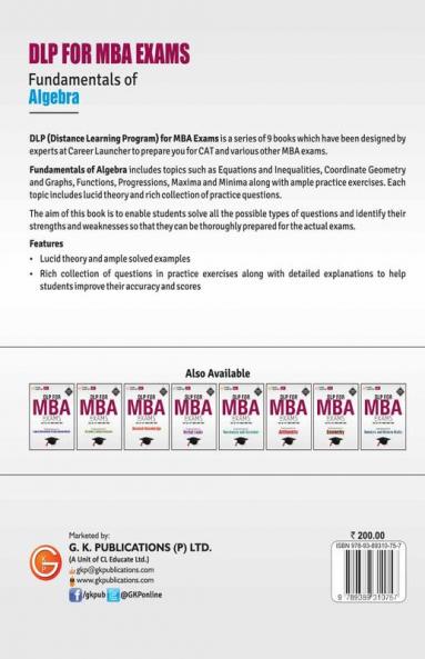 Fundamentals of Algebra