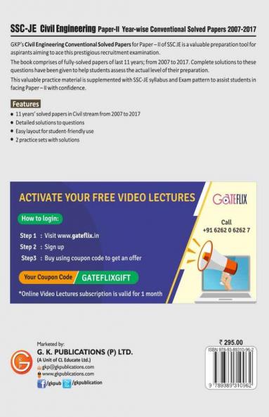 SSC 2020 : Junior Engineer - Civil Engineering Paper II - Conventional Solved Papers (2007-2017)