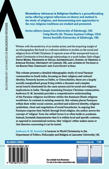 Community and Worldview among Paraiyars of South India: Lived Religion