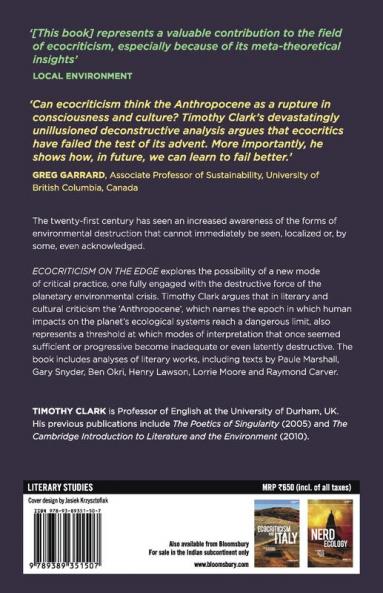 Ecocriticism on the Edge: The Anthropocene as a Threshold Concept