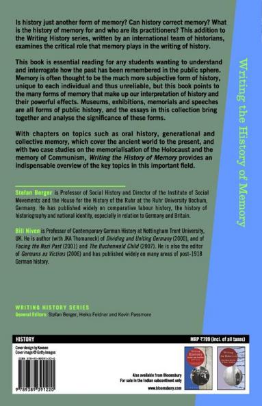 Writing the History of Memory