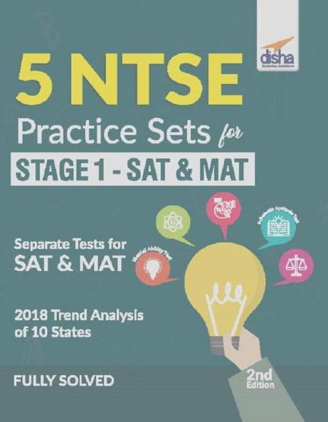5 NTSE Practice Sets for Stage 1 - SAT & MAT 2nd Edition