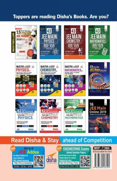 New Pattern NTA JEE Main 2020 Resource Book (Solved 2002 - 2019 Papers + 24 Part Tests + 10 Mock Tests) with 5 Online Tests 7th Edition