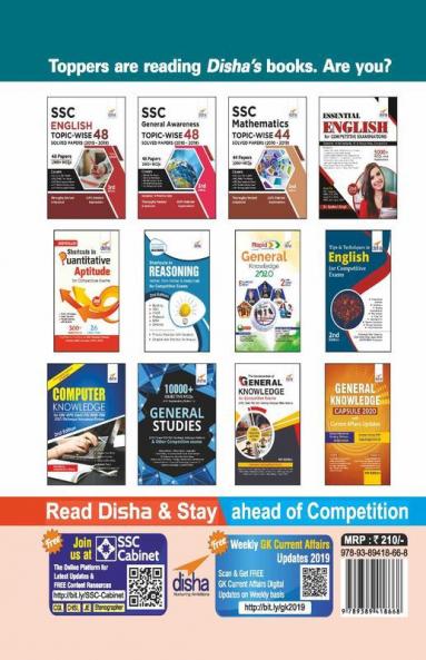 SSC Reasoning Topic-wise 48 Solved Papers (2010-2019) 3rd Edition